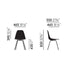 Cadeira Eames em Fibra de Vidro DSX / Base Preta
